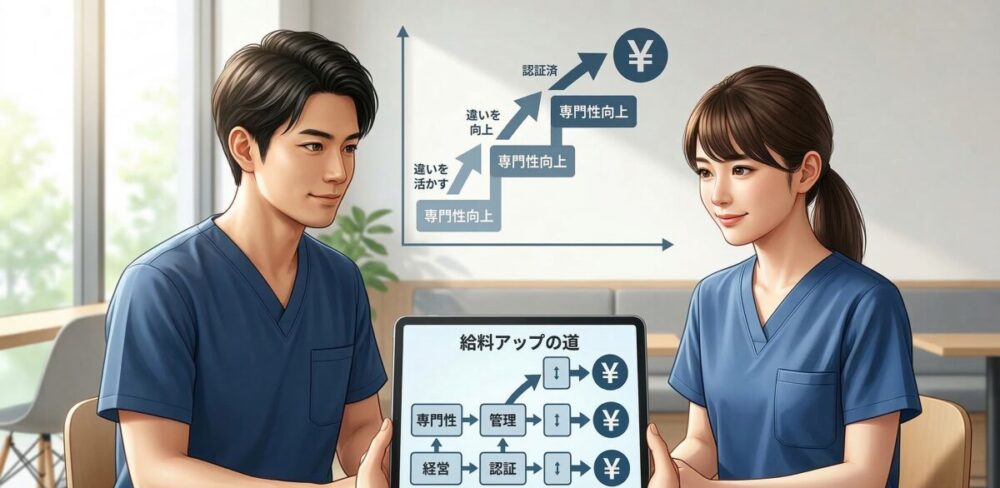 作業療法士と理学療法士の違いや給料アップを目指すための考え方