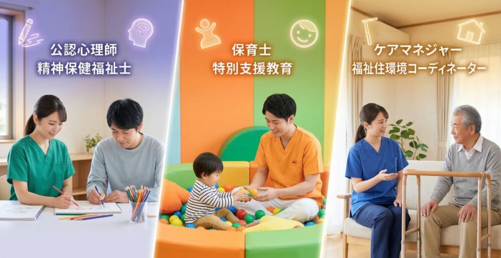 作業療法士がダブルライセンスでおすすめの分野別スキルアップ