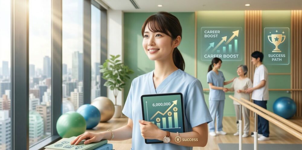 作業療法士が年収600万を目指すための現実的で賢いキャリア戦略を解説！