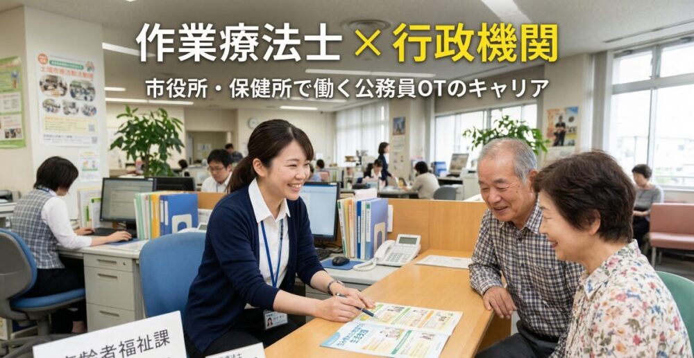 作業療法士が行政機関で働くメリットと公務員試験の対策！後悔しないキャリア選択