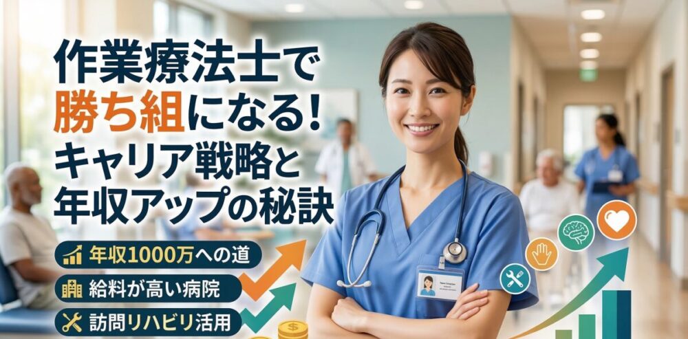作業療法士で勝ち組になるためのキャリア戦略！年収アップの秘訣を公開