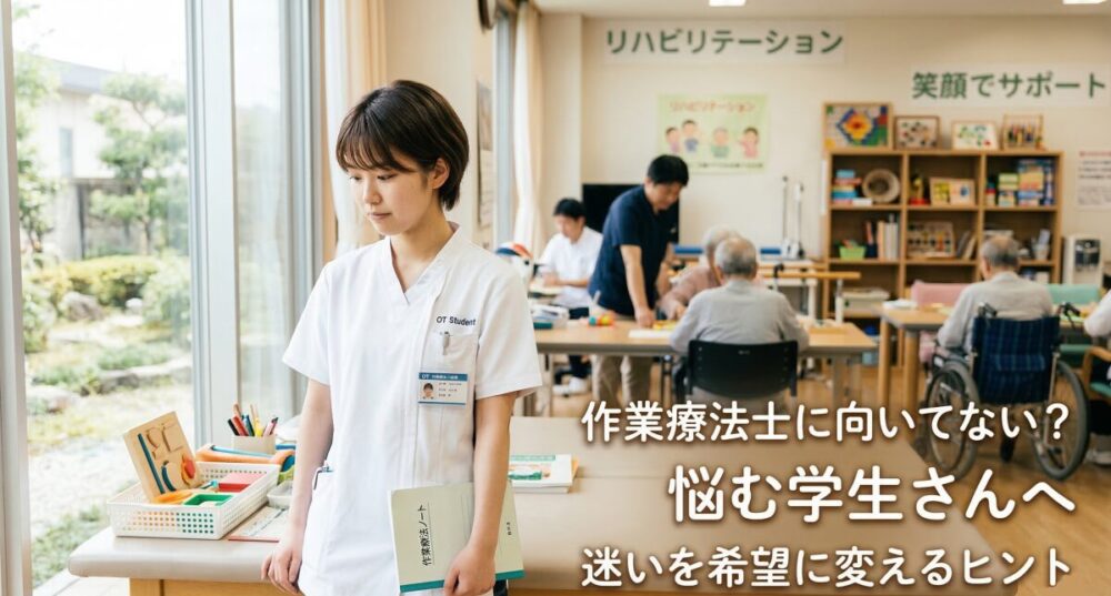 作業療法士に向いてないと感じる学生さんへ！適性の見極め方と将来のヒント