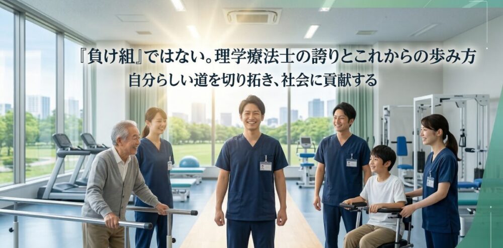 理学療法士が負け組ではない理由とこれからの歩み方