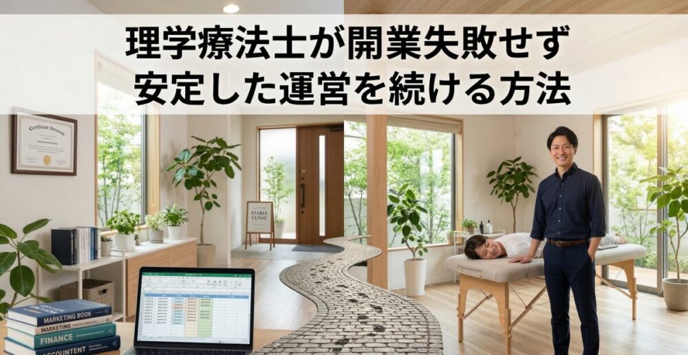 理学療法士が開業失敗せず安定した運営を続ける方法
