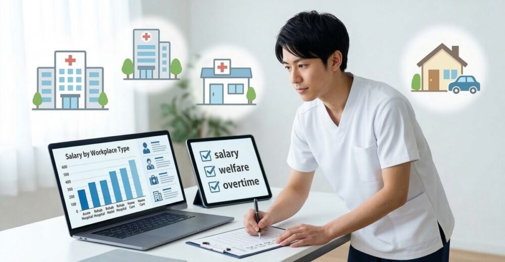 理学療法士で給料高い職場を選ぶための判断基準