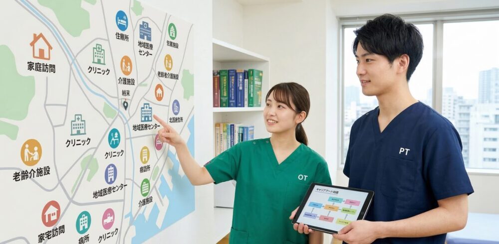 理学療法士と作業療法士の違いを面接で語るためのキャリア展望
