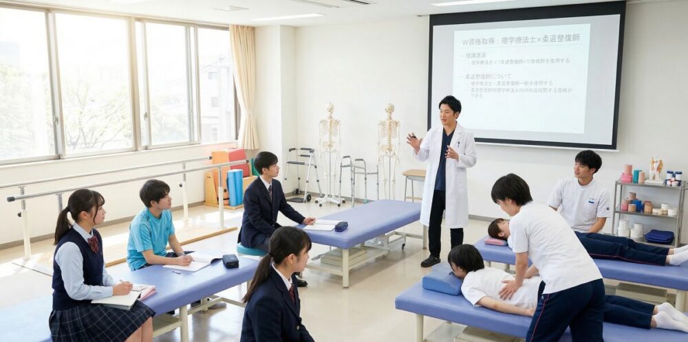 理学療法士と柔道整復師のダブルライセンスを専門学校で選ぶコツ