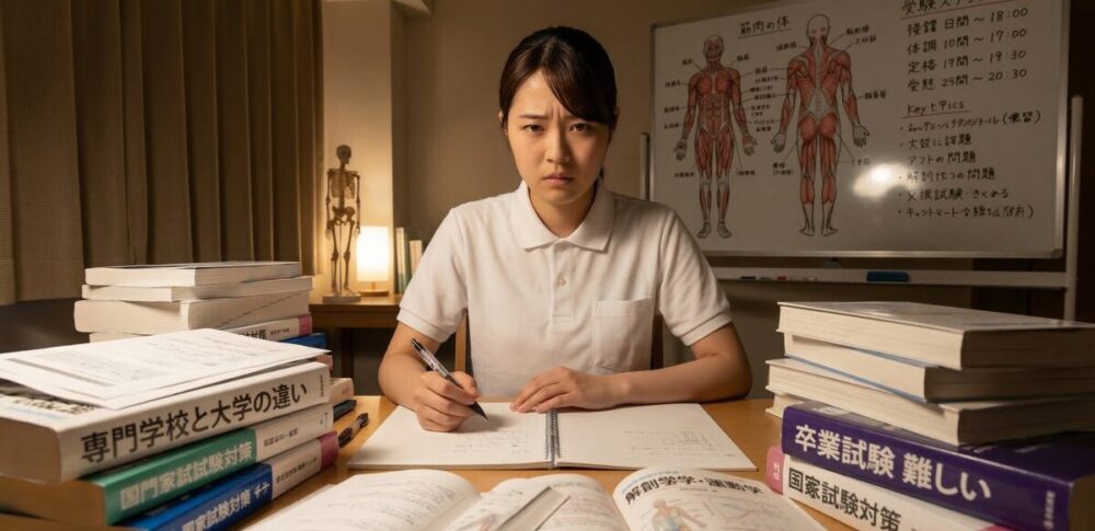 理学療法士の卒業試験が難しい理由と大学や専門学校での違い
