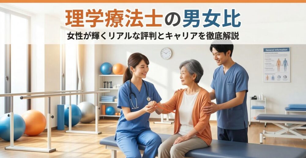 理学療法士の男女比から紐解く！女性がリハビリ職で輝く秘訣とリアルな評判