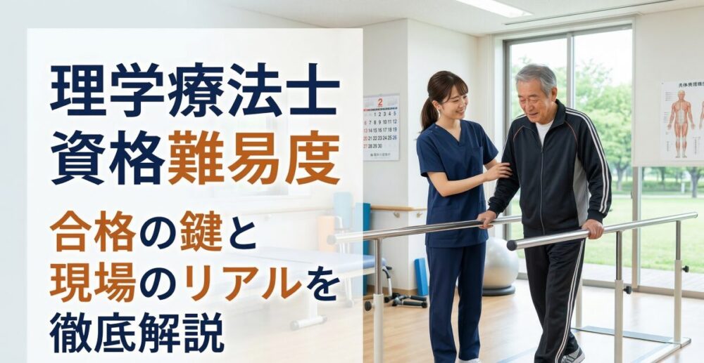 理学療法士の資格と難易度は？合格の鍵と現場のリアルを徹底解説