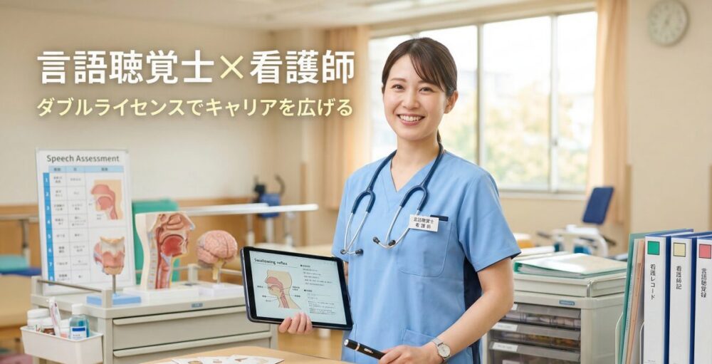 言語聴覚士と看護師のダブルライセンスは最強？キャリアを広げる秘訣と資格取得のコツ