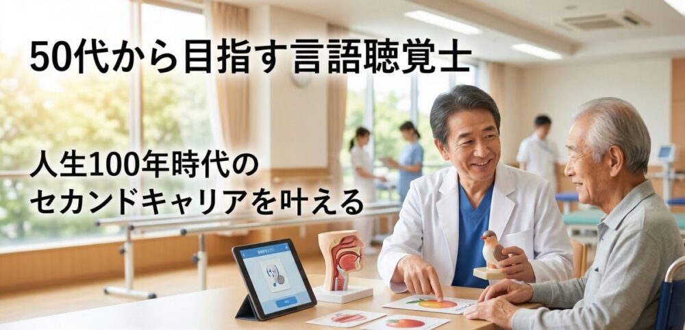 言語聴覚士を50代から目指す方へ！後悔しないキャリア形成と働き方のリアル