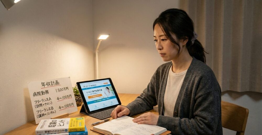 作業療法士がフリーランスで直面する年収の現実とキャリア形成のコツ