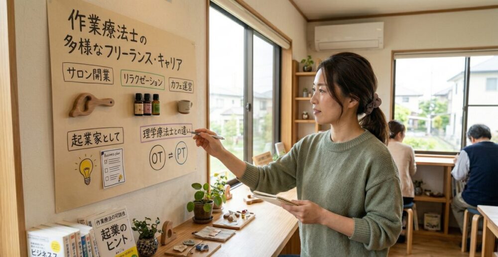 作業療法士がフリーランスとして活躍するための働き方の種類と独立