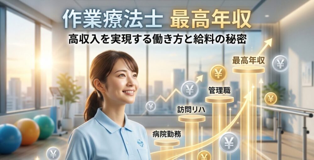 作業療法士が最高年収を更新するキャリアアップ戦略と転職のコツ