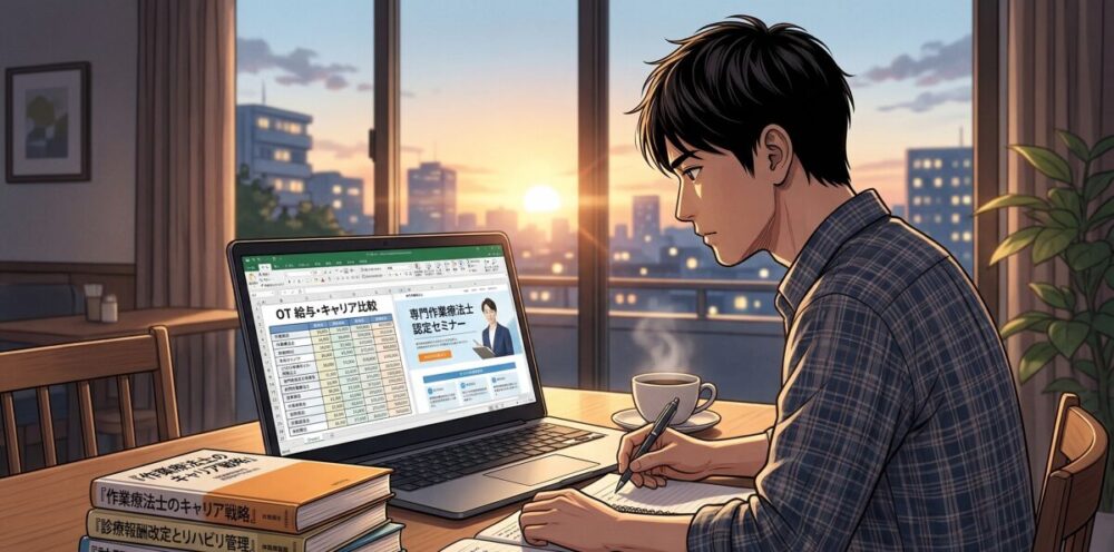 作業療法士の平均年齢を意識した今後の歩き方まとめ