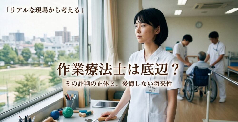 作業療法士は底辺という評判は本当？後悔しないための将来性とリアルな口コミ