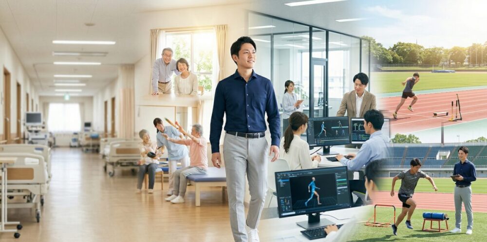 理学療法士が活かせる仕事は病院以外にも！資格の強みを武器にする新しいキャリアの選び方