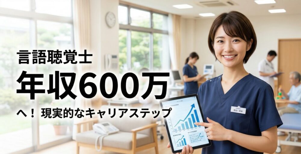言語聴覚士で年収600万を目指す！給料アップを叶えるための現実的なステップ