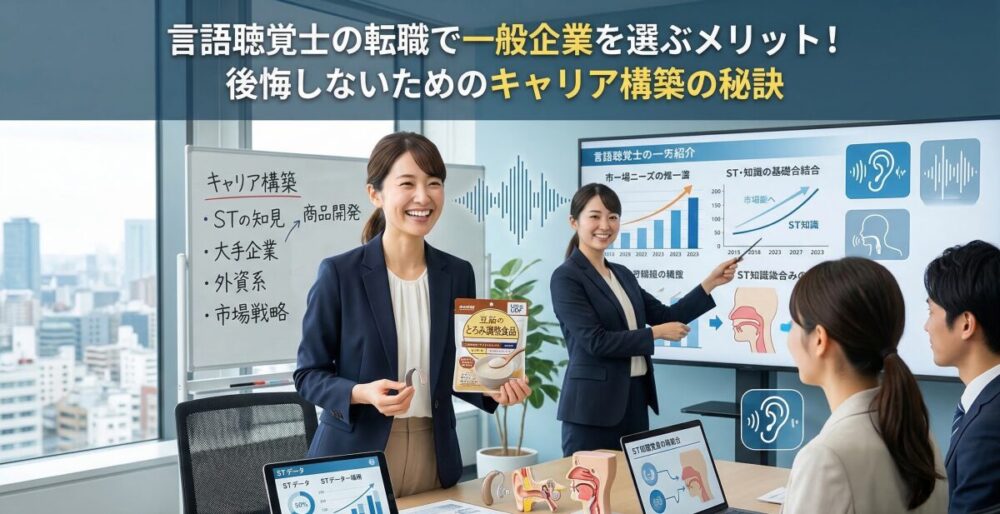 言語聴覚士の転職で一般企業を選ぶメリット！後悔しないためのキャリア構築の秘訣